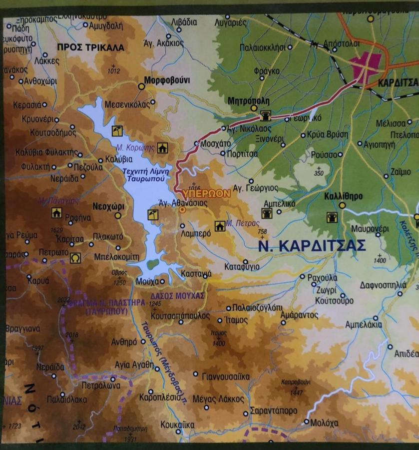 Ξενώνας Παρατηρητήριο Υπερώον Agios Athanasios  외부 사진